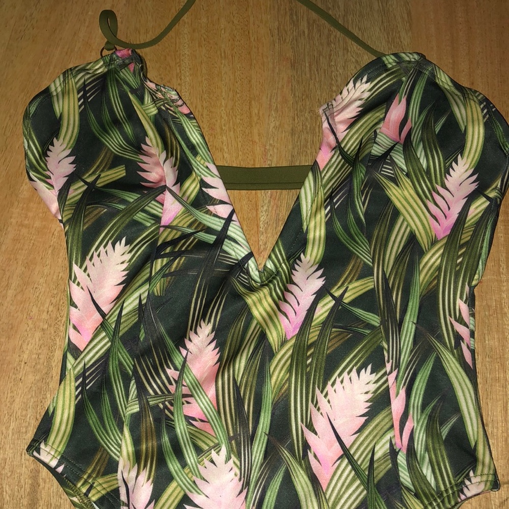 Palm Print One Piece